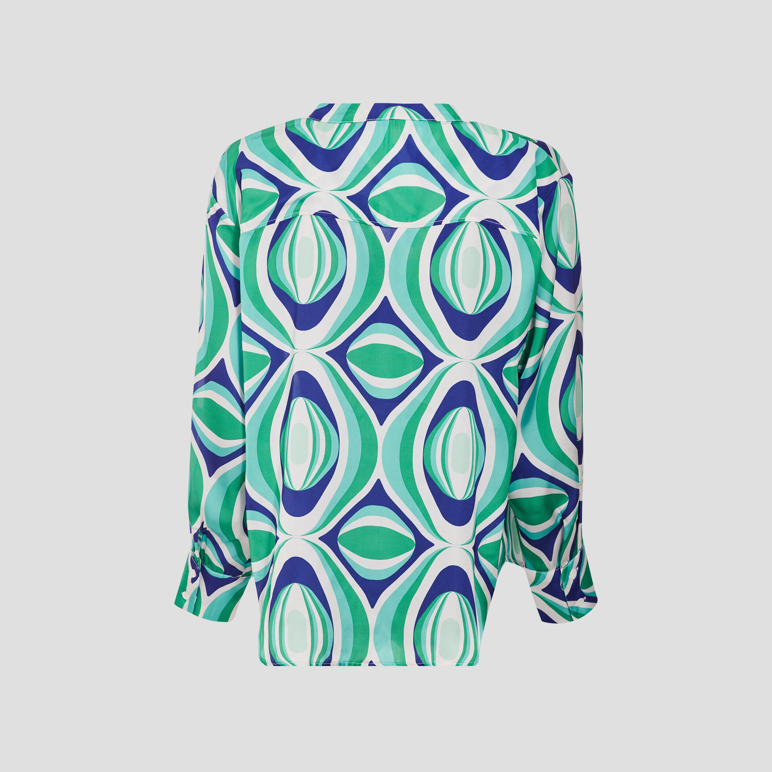 Chemise manches longues vert femme | Cache Cache