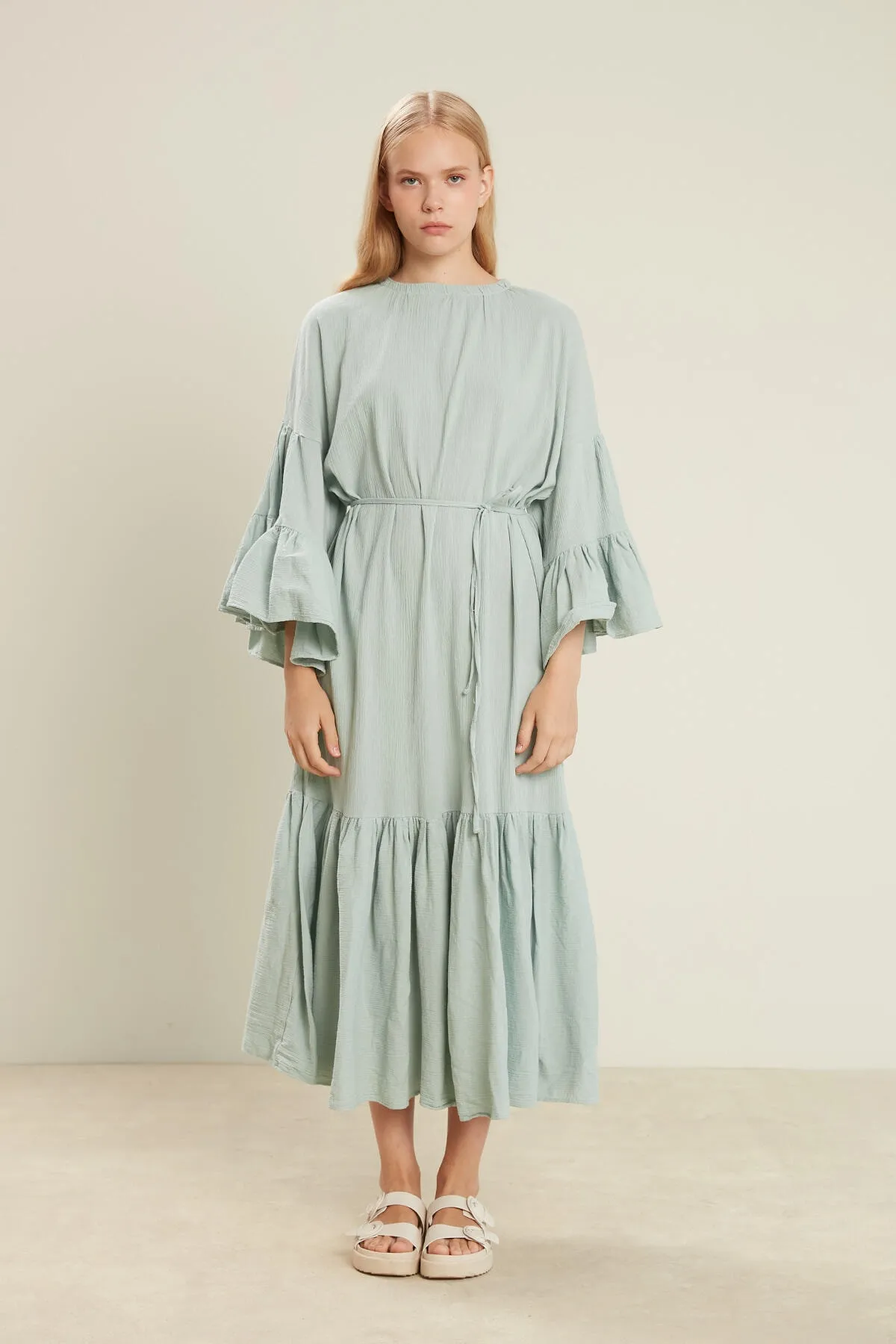 Manuka  BODENKLEID AUS BAUMWOLLE CRINKLE MINZE
