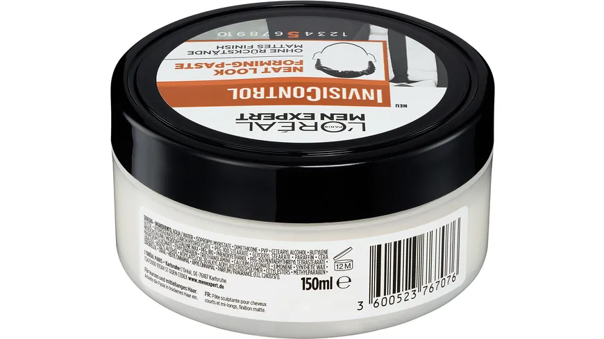 L'oréal Men Expert Invisi Neat Matte Haarcreme 150ml 150 ml