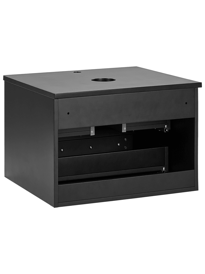 Beliani Badezimmerschrank ALZIRA in Schwarz - (W) 60 x (H) 40 x (L) 52 cm günstig kaufen onesize
