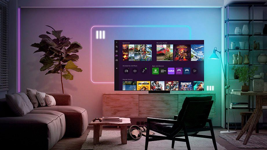 Samsung GQ75QN900CT LED-Fernseher (189 cm/75 Zoll, 8K, Smart-TV, Neo Quantum HDR 8K Pro, Neural Quantum Prozessor 8K, Gaming Hub)