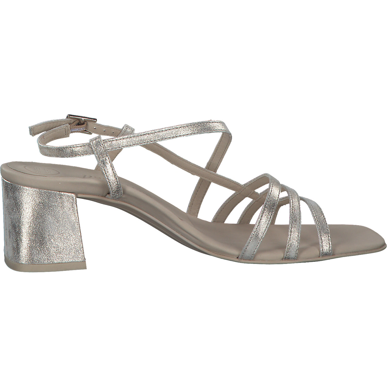 Paul Green 6042, Plateau-Sandaletten, Damen, mineral