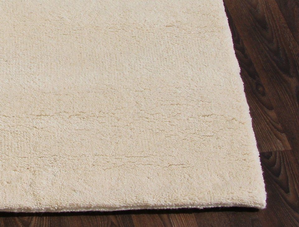 Teppich Berber Teppich Wollteppich, weiß, Sona-Lux, Rechteckig, Höhe: 23 mm, Berber Teppich handgeknüpft, Bettumrandung, Teppich natur Schurwolle, Handgeknüpft, Teppich rechteckig quadratisch und rund, Läufer, Brücke, aus Marokko, reine Wolle, für Wo