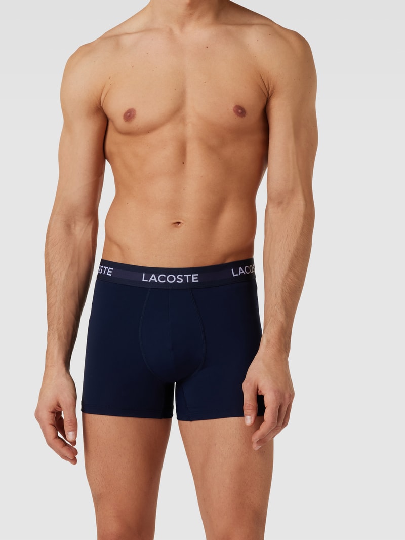 Trunks mit elastischem Logo-Bund im 3er-Pack in hellblau