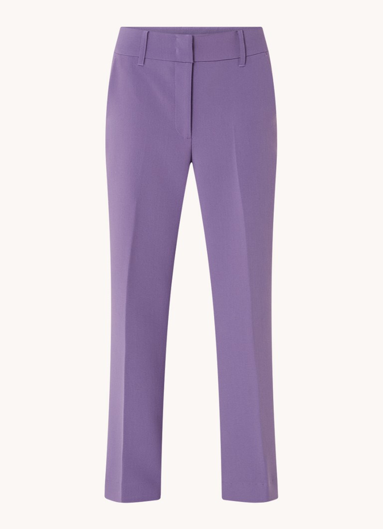 Expresso high-waist straight-fit trousers with side pockets