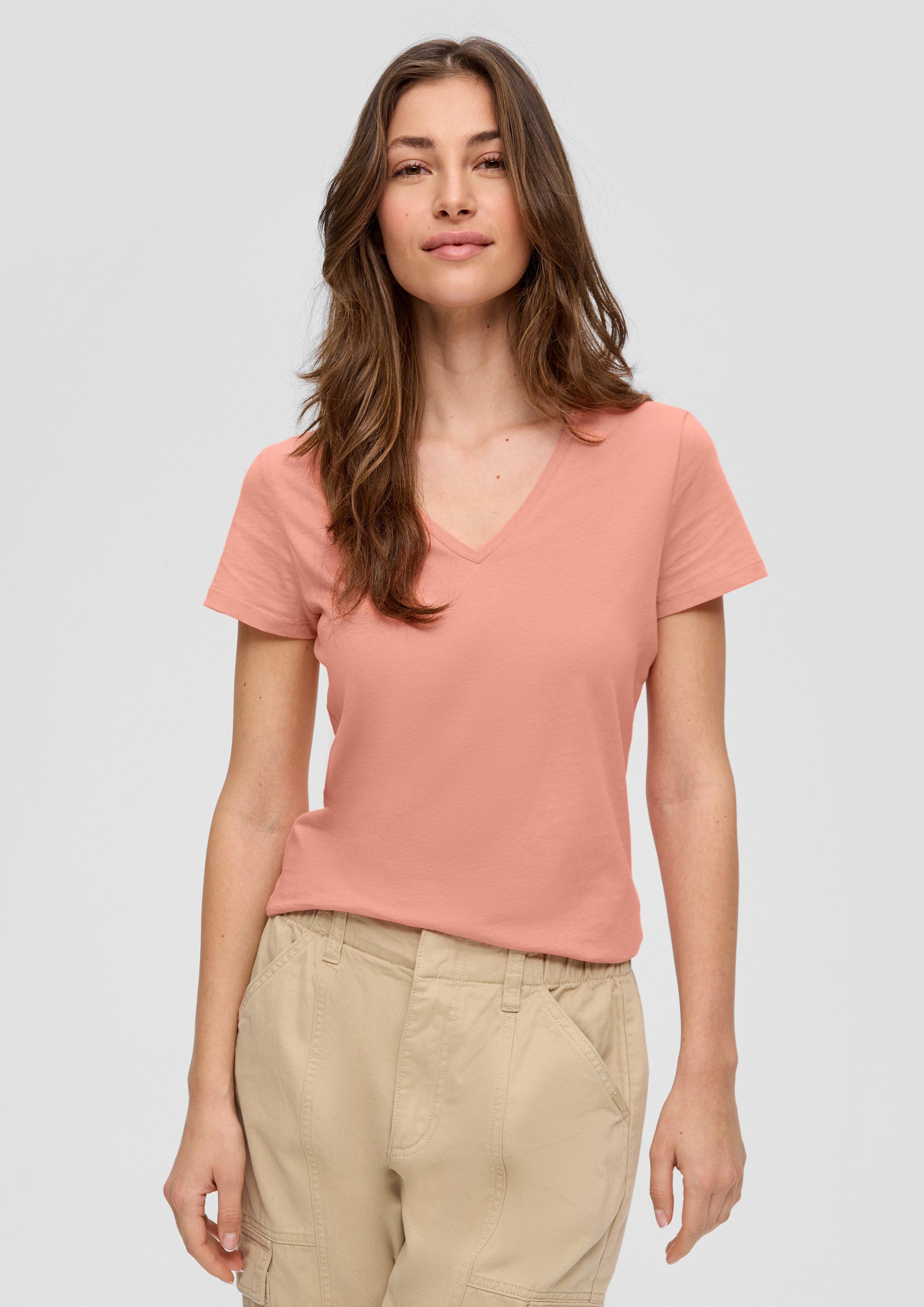 T-Shirt mit V-Ausschnitt  2058279-2108