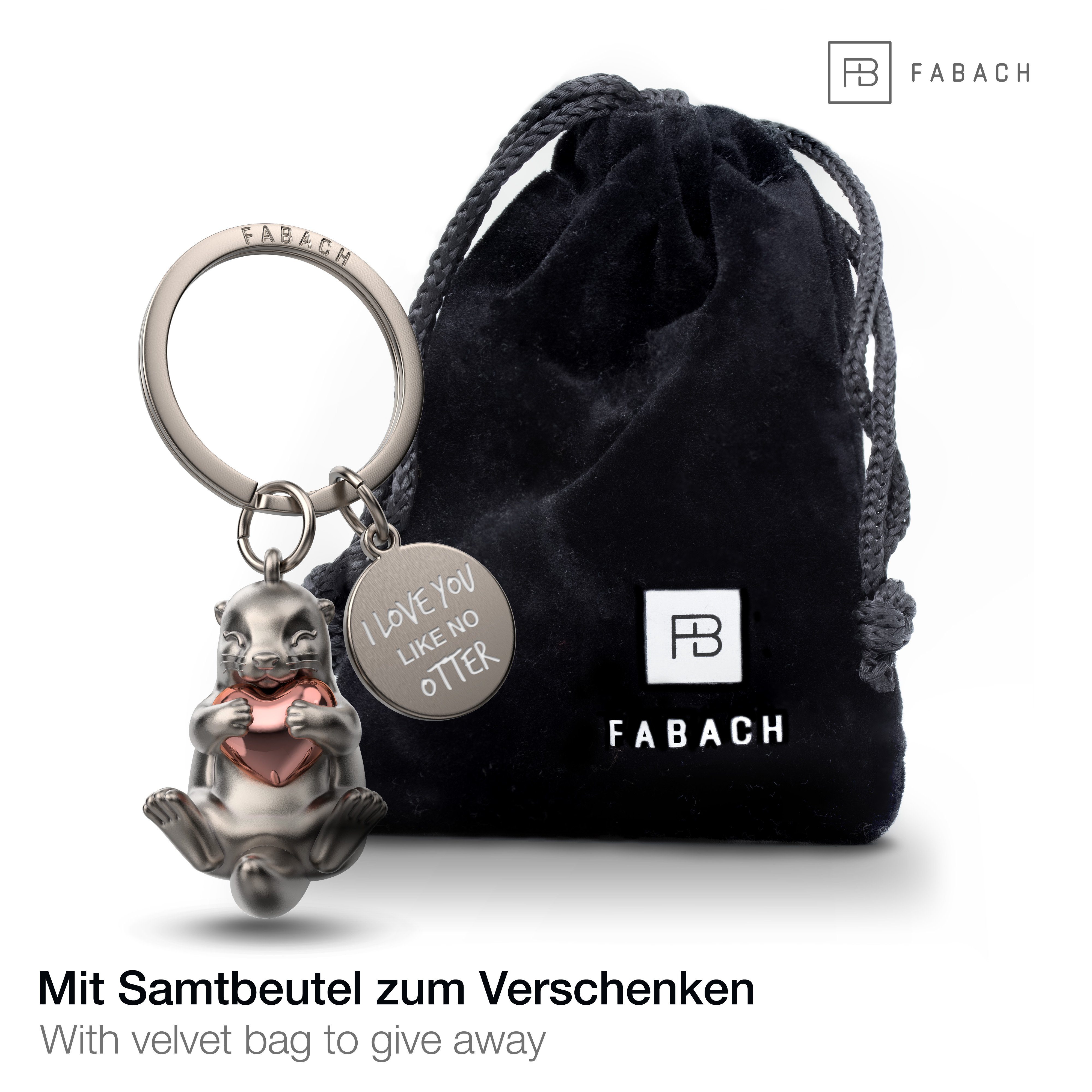 FABACH Schlüsselanhänger Otter Schlüsselanhänger 