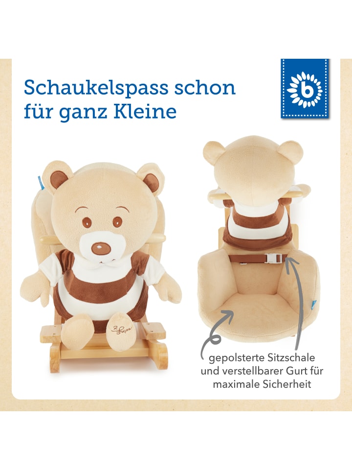 Bieco Spielwaren Plüsch Schaukeltier Bär Bubu in Braun günstig kaufen onesize