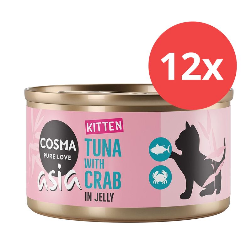 Sparpaket Cosma Asia Kitten in Jelly 12 x 85 g