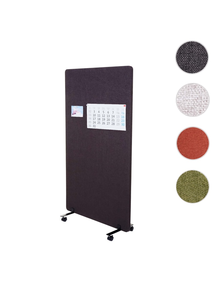 MCW Akustik-Trennwand G77, 147x80cm braun-grau günstig kaufen onesize