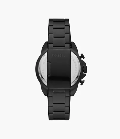 Fossil Uhr Chronograph Bronson Edelstahl schwarz