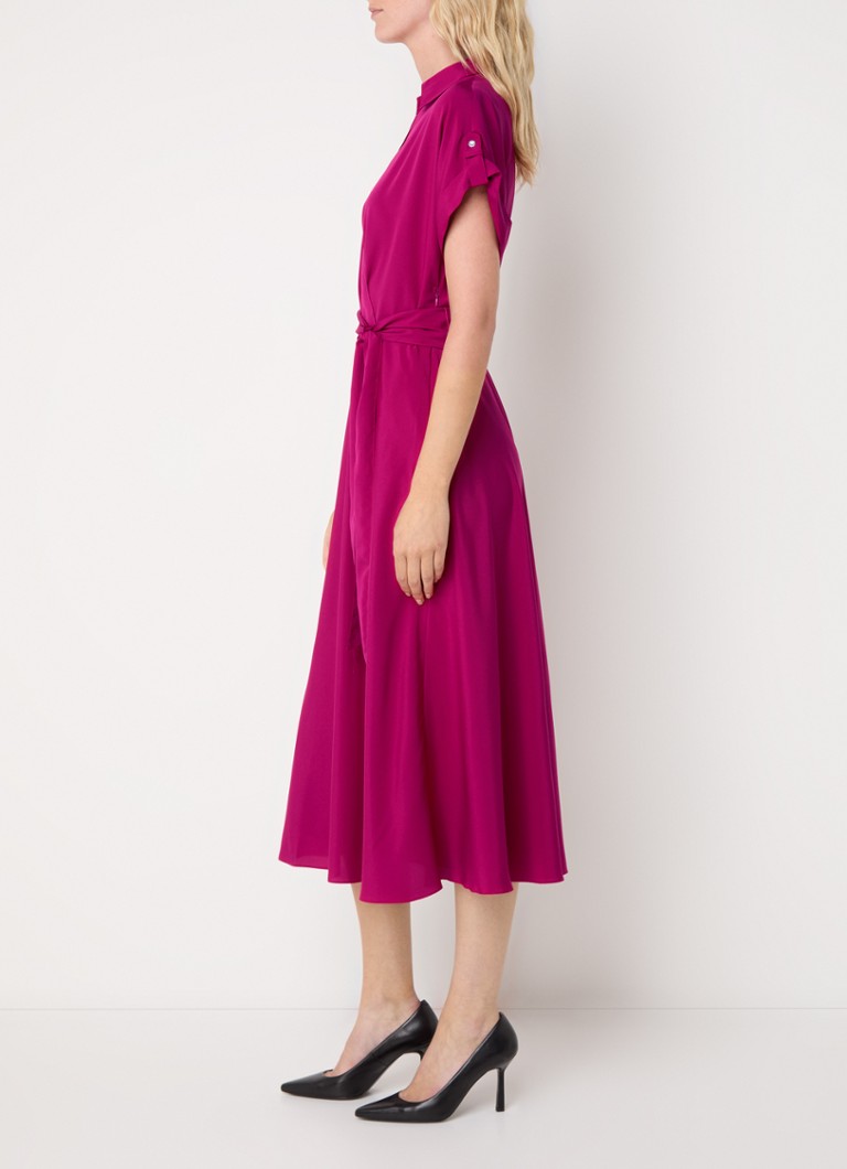 Ralph Lauren midi košuljasta haljina s remenom za vezanje