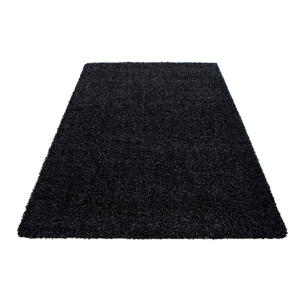 Hochflor Teppich, 120x170 cm, anthrazit