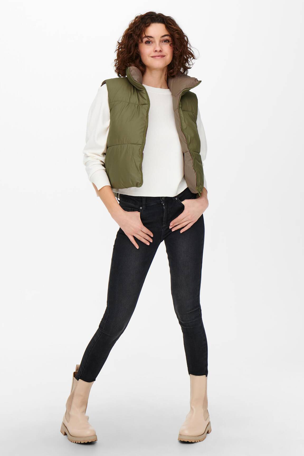 Only Doudounes Femme couleur vert