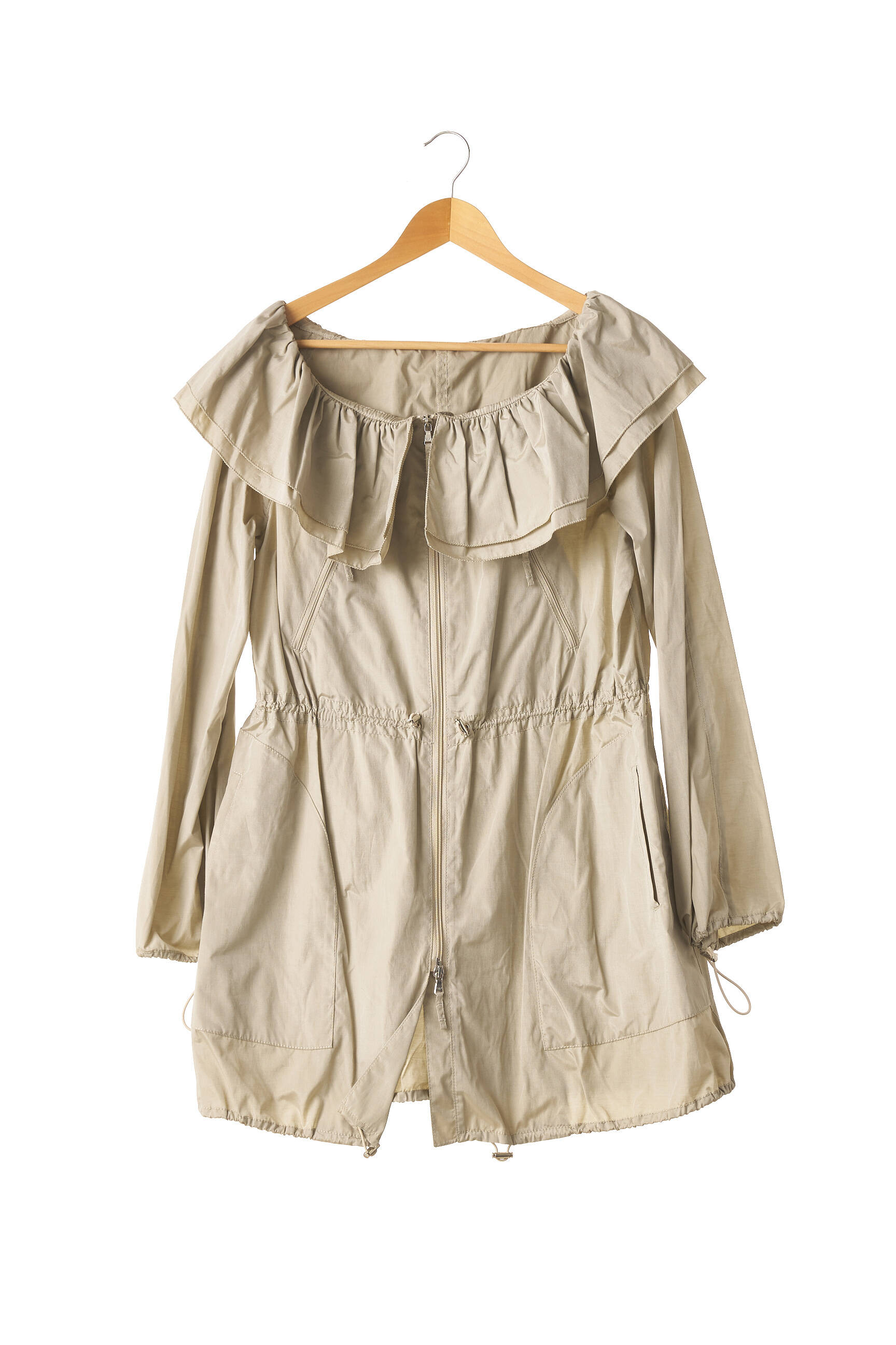 Armani Impermeables Trenchs Femme couleur beige