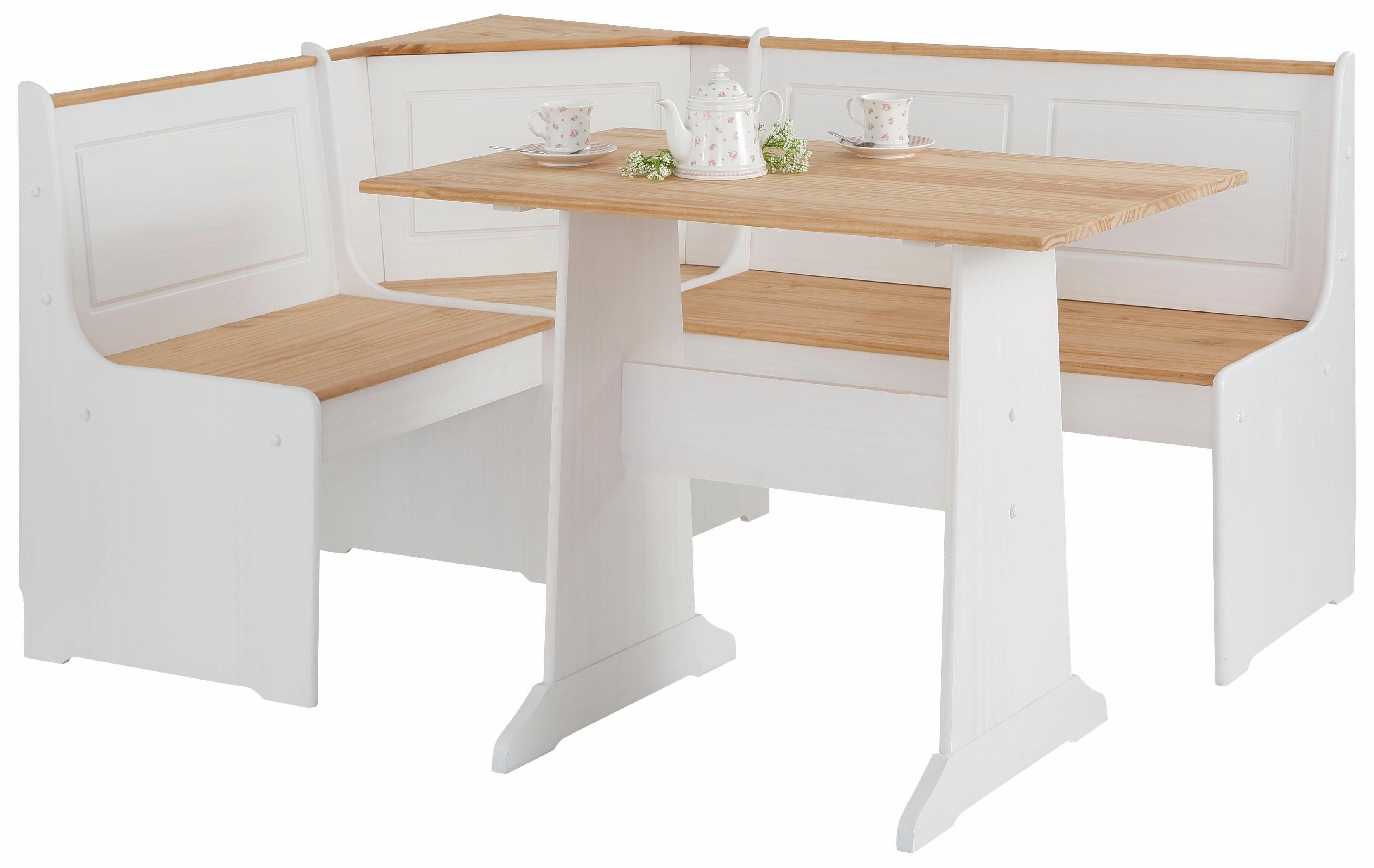 Home affaire Essgruppe Sascha, mit Tisch und Truhen-Eckbank