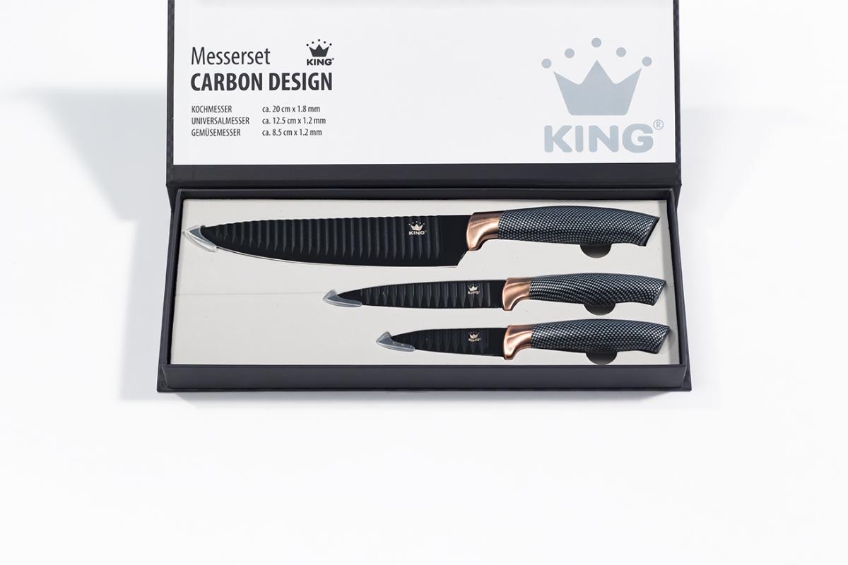 KING 9tlg. Vorteilsset ESSENTIAL inkl. Messer, Töpfe und Pfannen