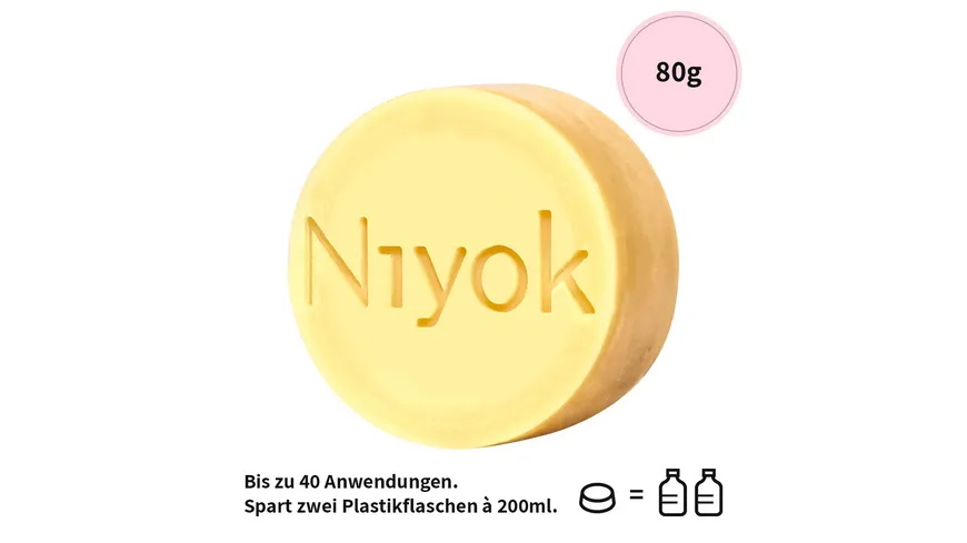 Niyok 2 in 1 festes Shampoo & Conditioner Soft Blossom 80 g