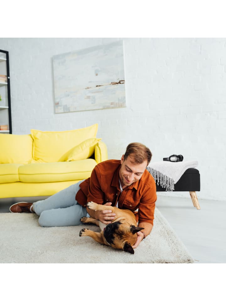 relaxdays Sitzbank in Beige - (B)79,5x (H)39,5 x (T)39,5 cm günstig kaufen onesize