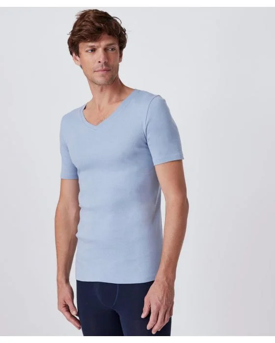 Lot de 2 tee-shirts Essential col V, manches courtes