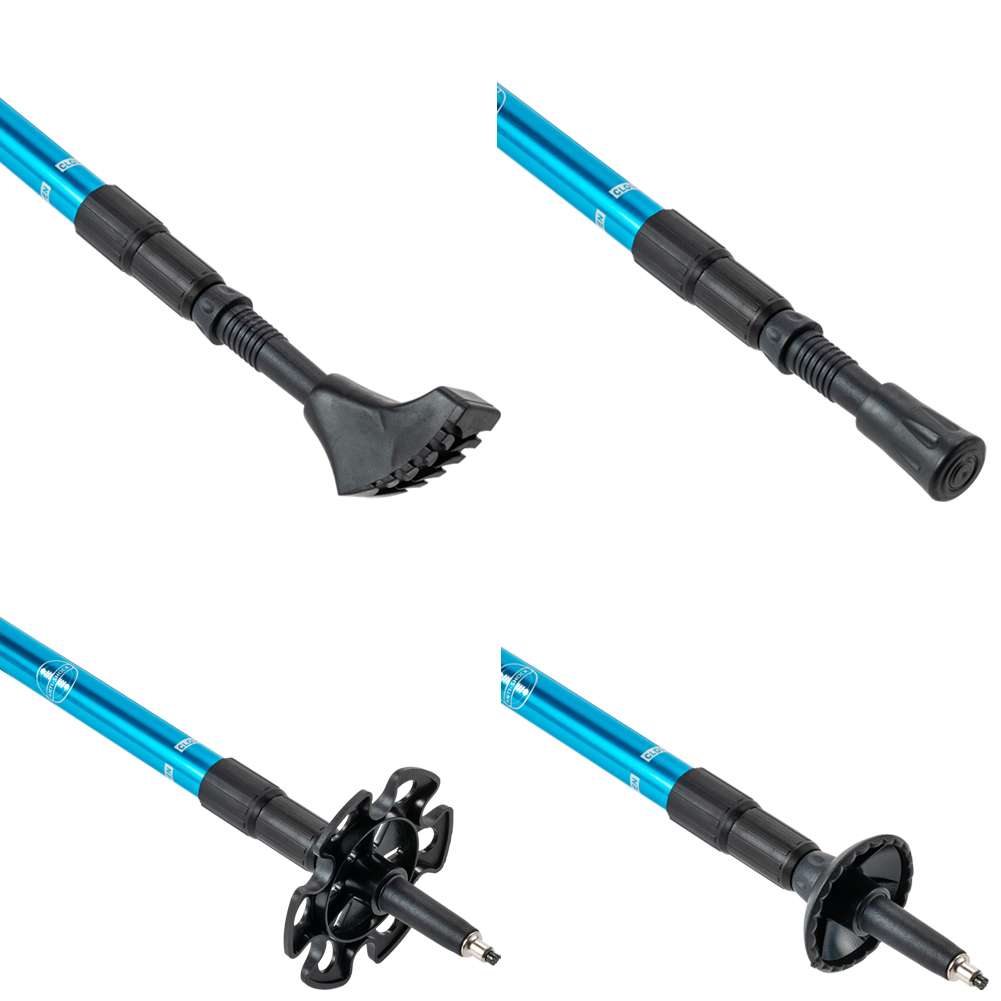 GOGLAND Trekking Walking Stöcke blau