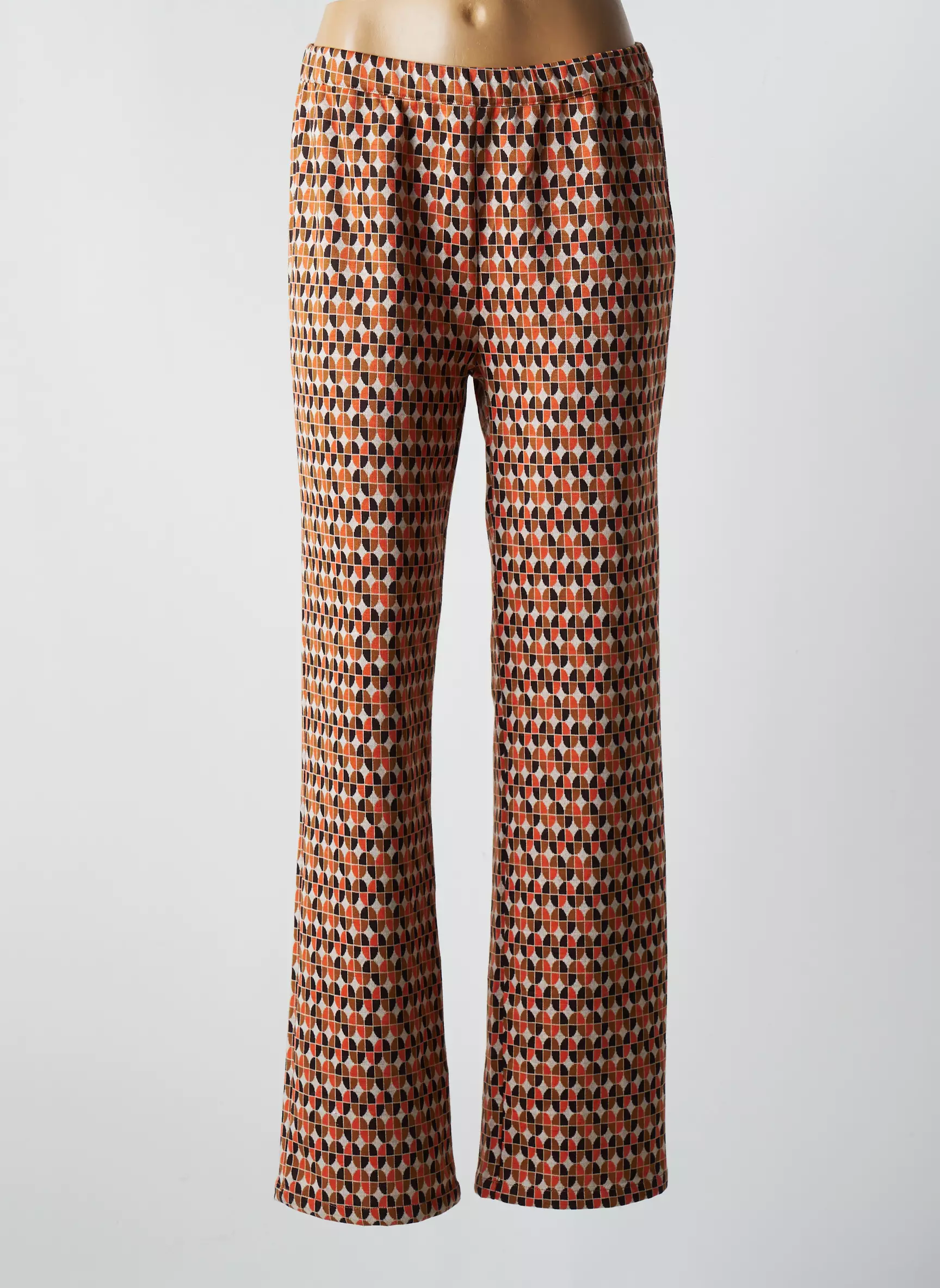 Compania Fantastica Pantalons Droits Femme couleur orange