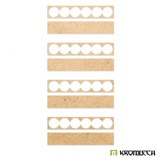 Infantry 6x1 Round Base Adapter Trays (4)