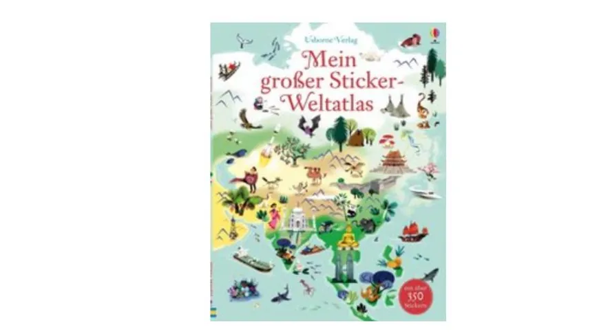 Buch - Usborne Verlag - Mein großer Sticker-Weltatlas
