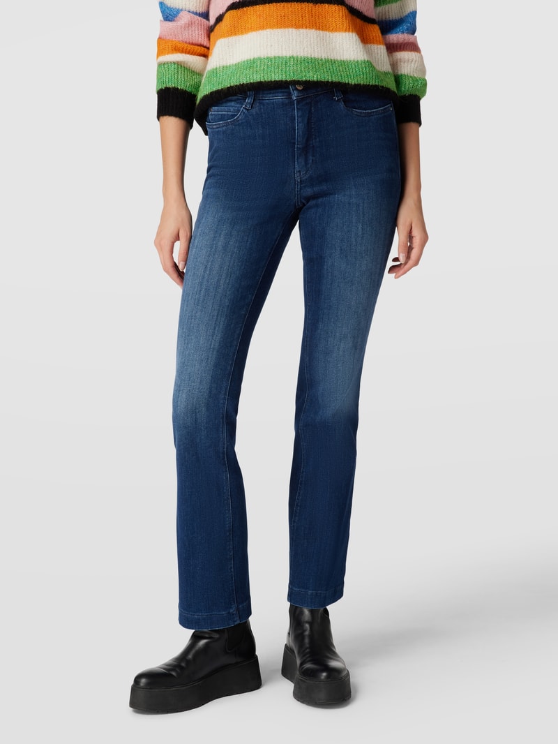 Bootcut Jeans mit Label-Detail Modell 'DREAM' in blau