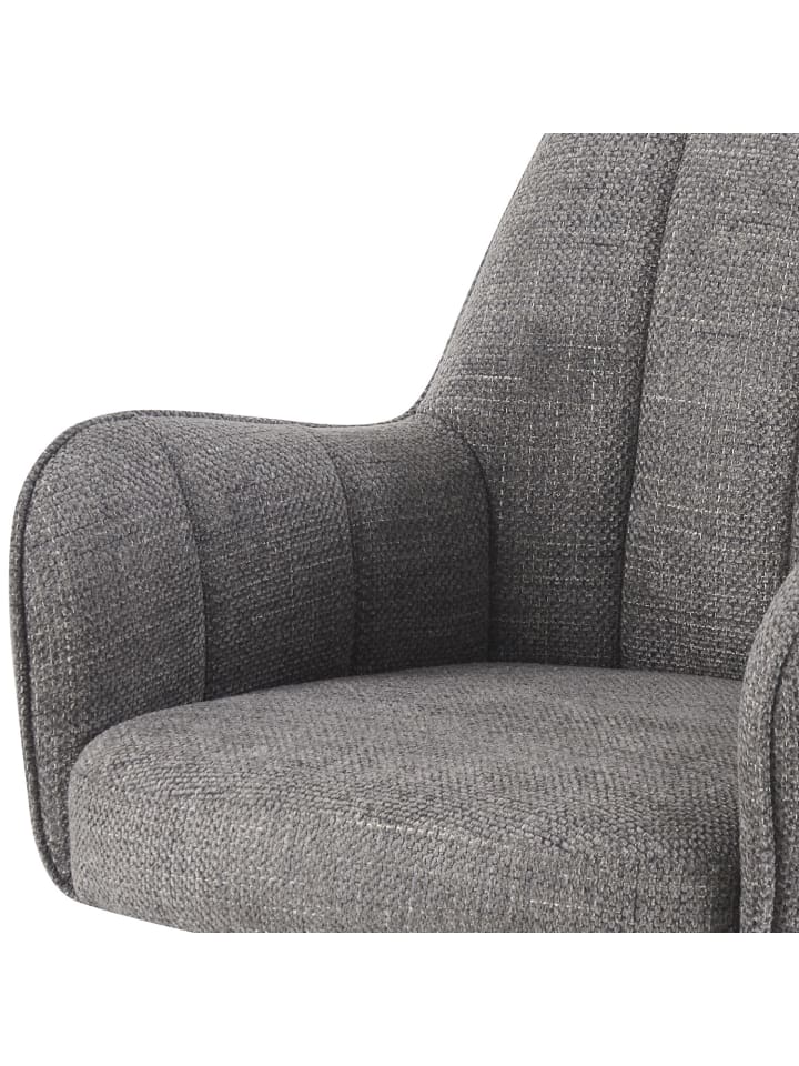 DUBI Möbel 2er-Set: Drehstuhl THOMAS-MAJA in Grau - (B)58 x (H)87 x  (T)62 cm günstig kaufen onesize