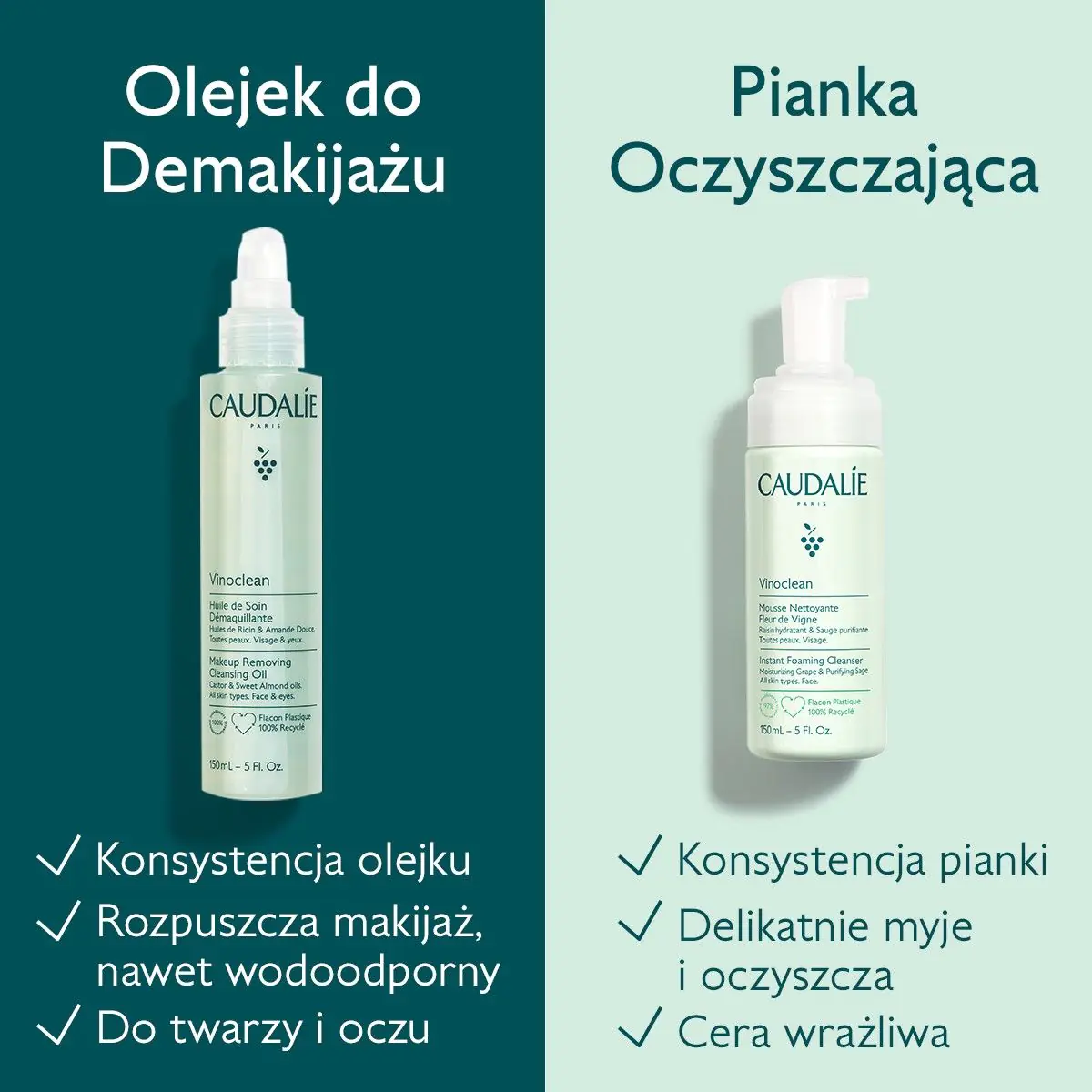 Caudalie Vinoclean Λάδι Ντεμακιγιάζ, 150 ml