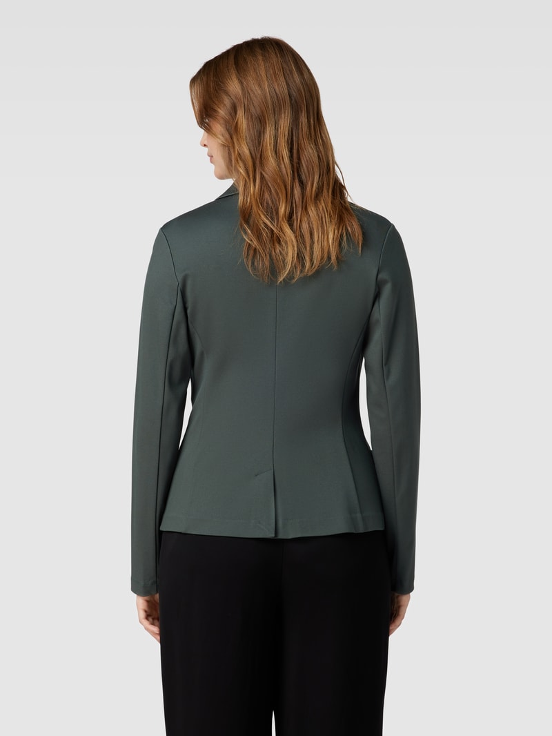 Blazer mit Reverskragen in dunkelgrün