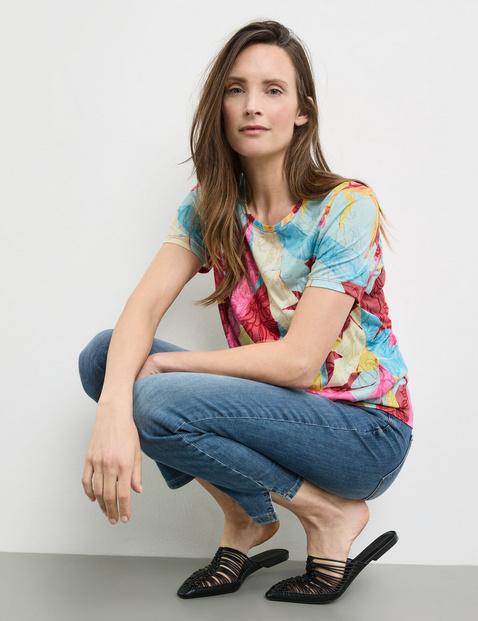 T-Shirt mit Knotendetail