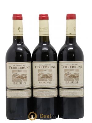 Bandol Terrebrune (Domaine de)  2003 - Lot de 3 Bouteilles