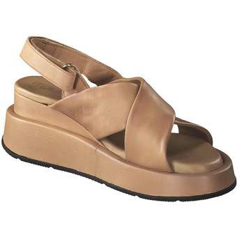 Mjus Plus Keilsandale in beige