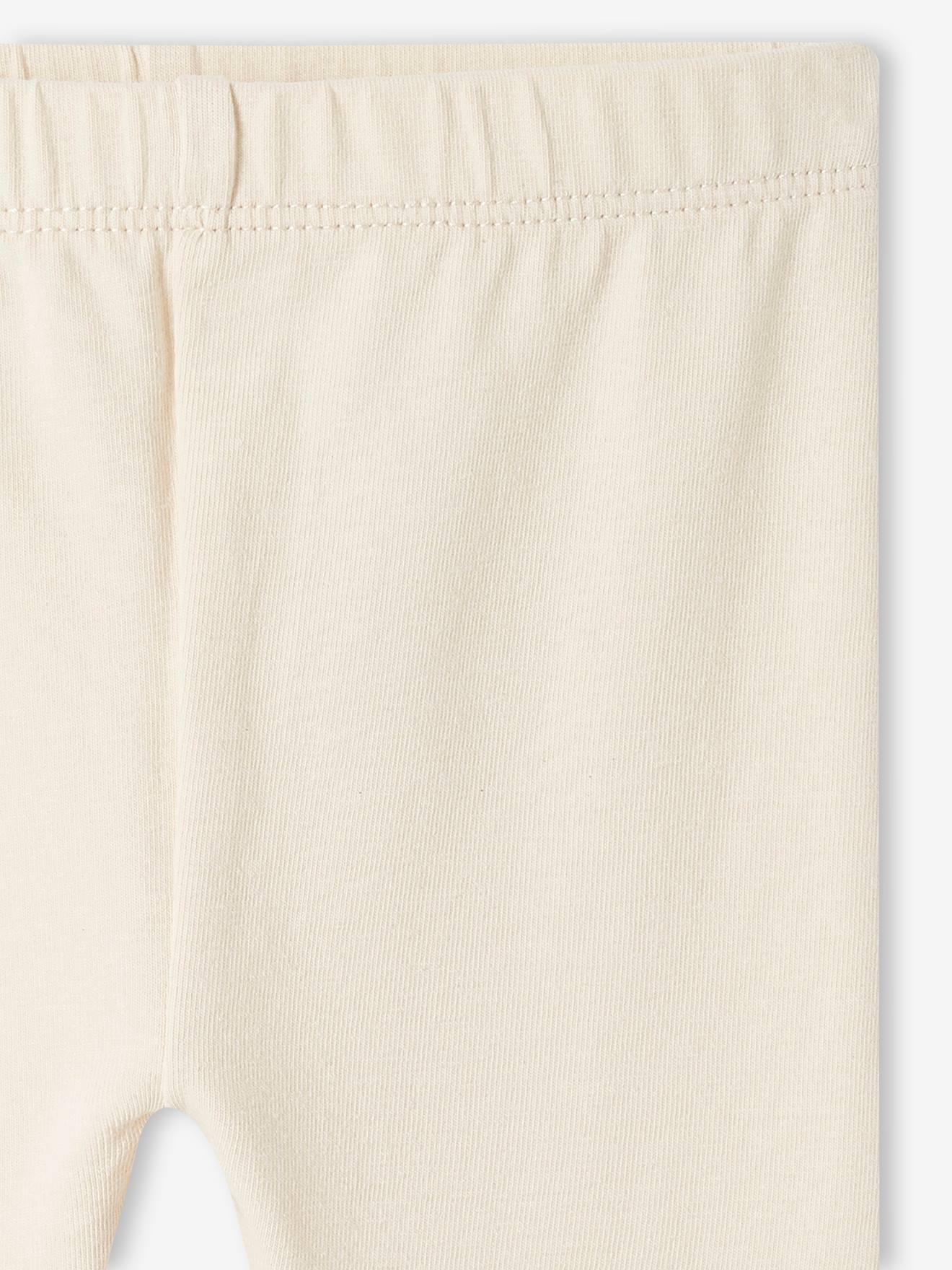 Lot de 2 leggings longs bébé fille BASICS gris chiné