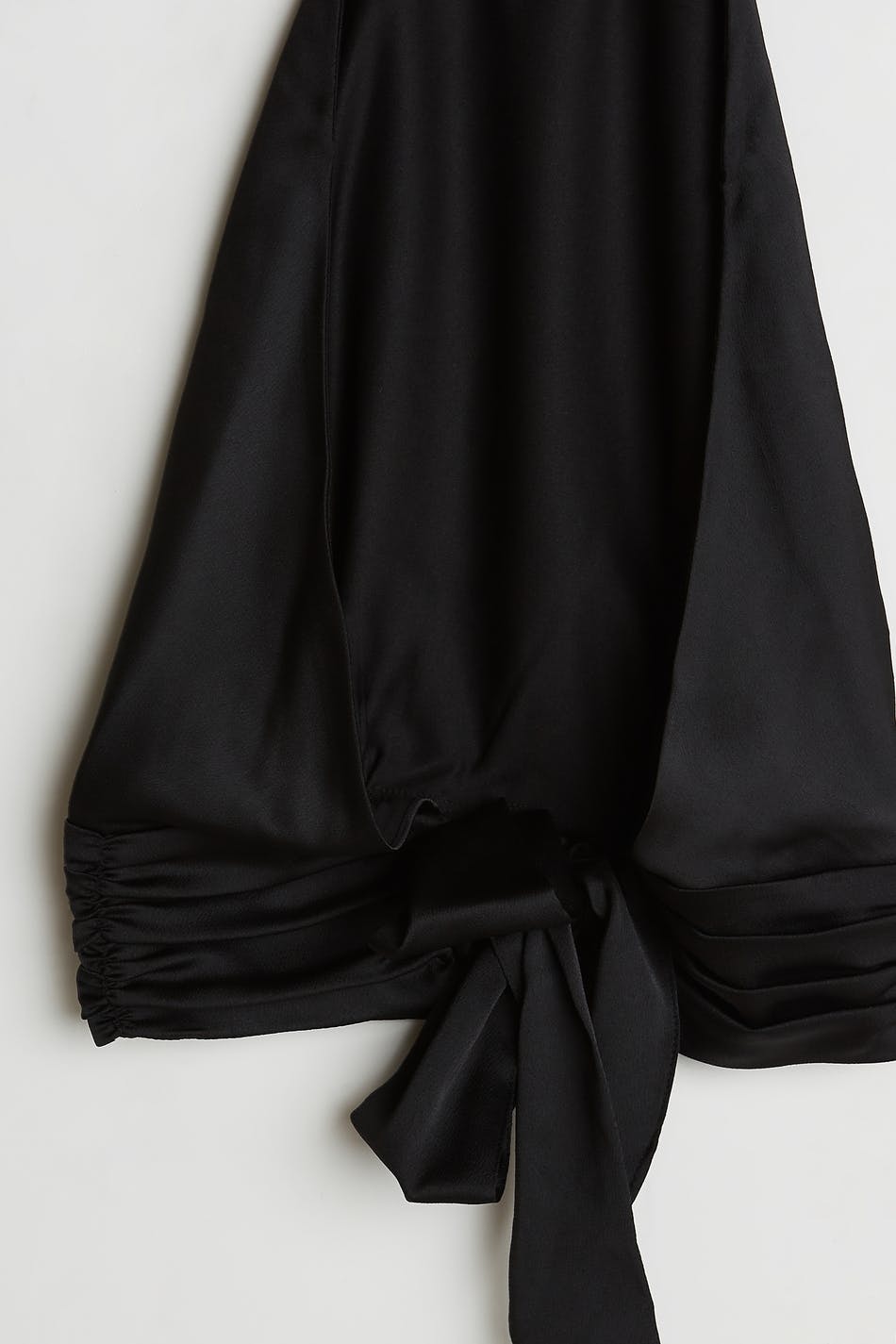 Satin tie back top