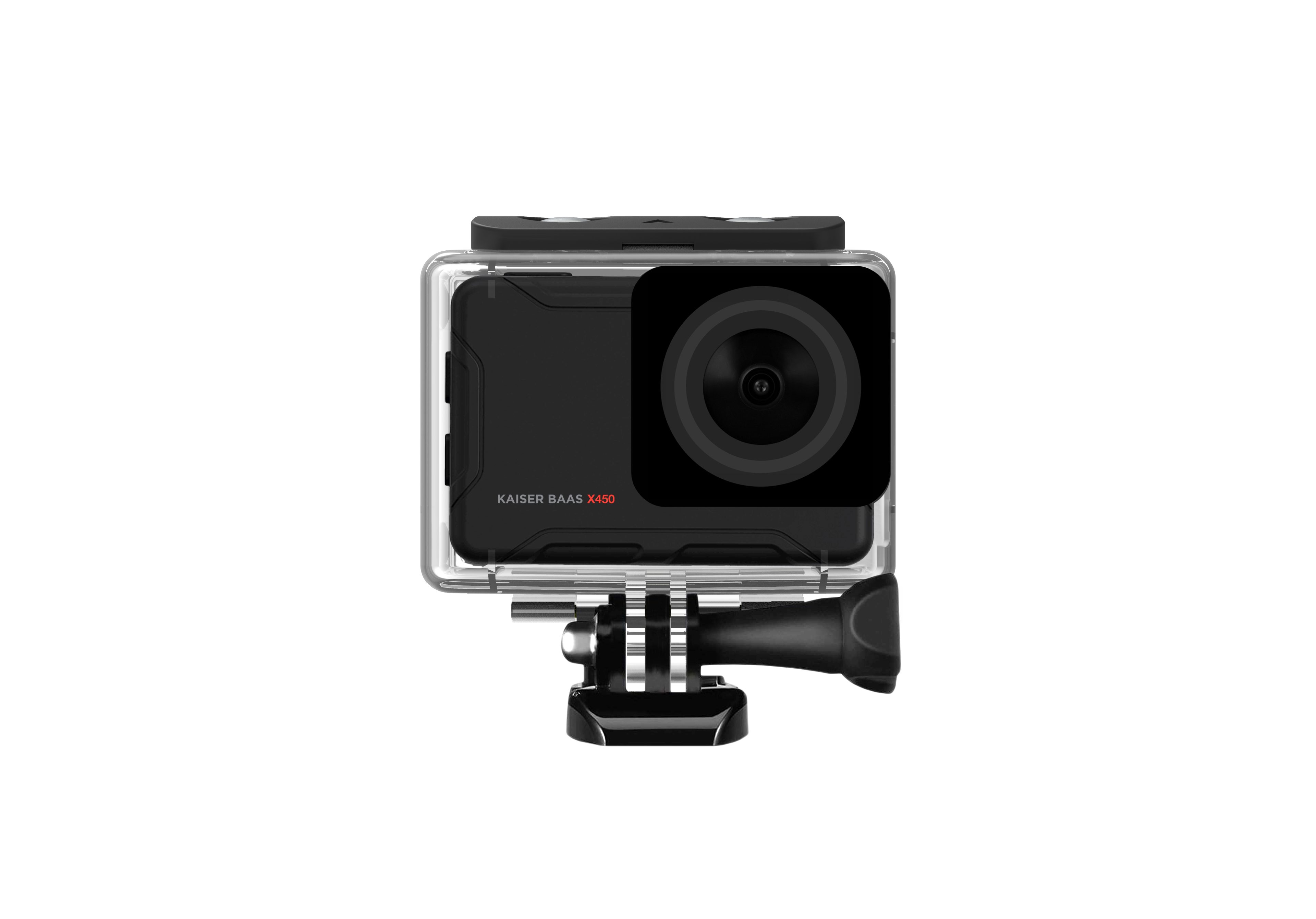 kaiser baas Kaiser Baas Action-Cam X450 Real 4K 30FPS Action Cam (4K Ultra HD, WLAN (Wi-Fi), Real 4K 30 FPS, 40m wasserdicht, Sony Sensor, Gyro Stabilisierung, Touchscreen)