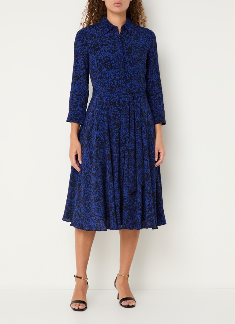 Abito chemisier midi stampato con cintura da annodare di Hobbs Lainey