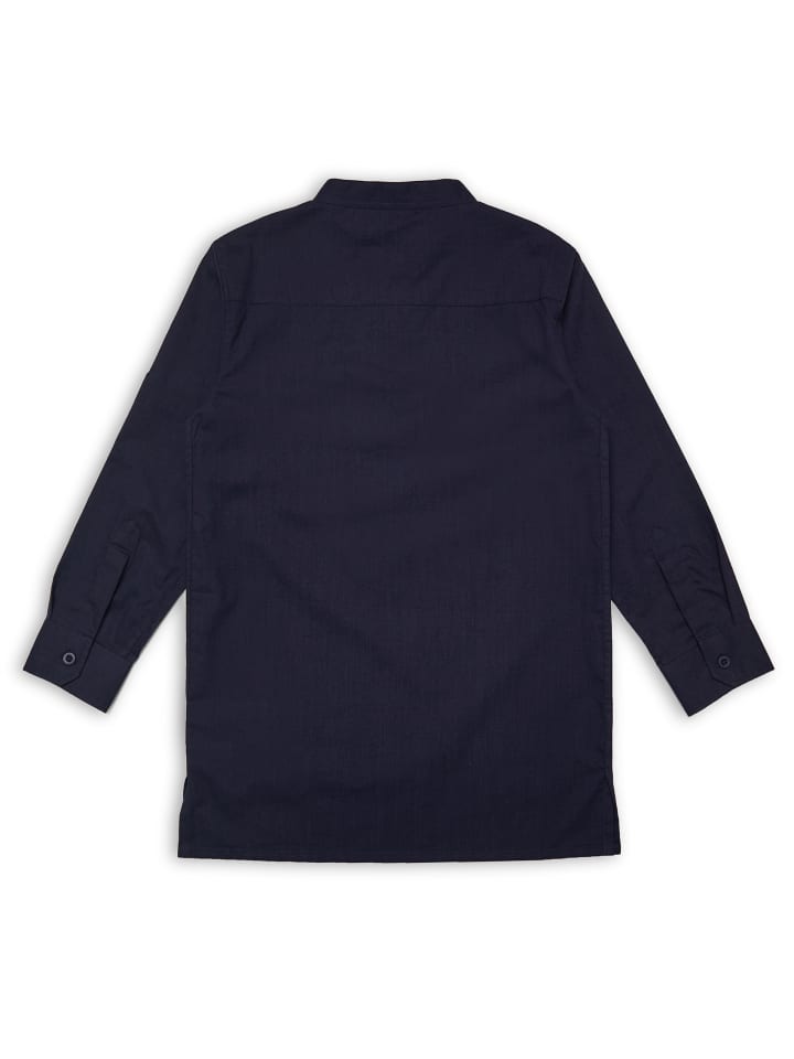 Threadboys Langarmhemd TBB Woven Eid Braden in Navy günstig kaufen