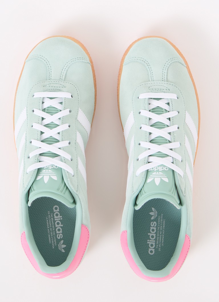 Adidas Gazelle-sko laget av semsket skinn