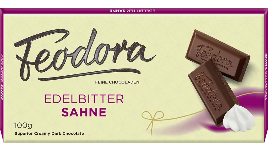Feodora Traditionstafel Edelbitter Sahne 100 g