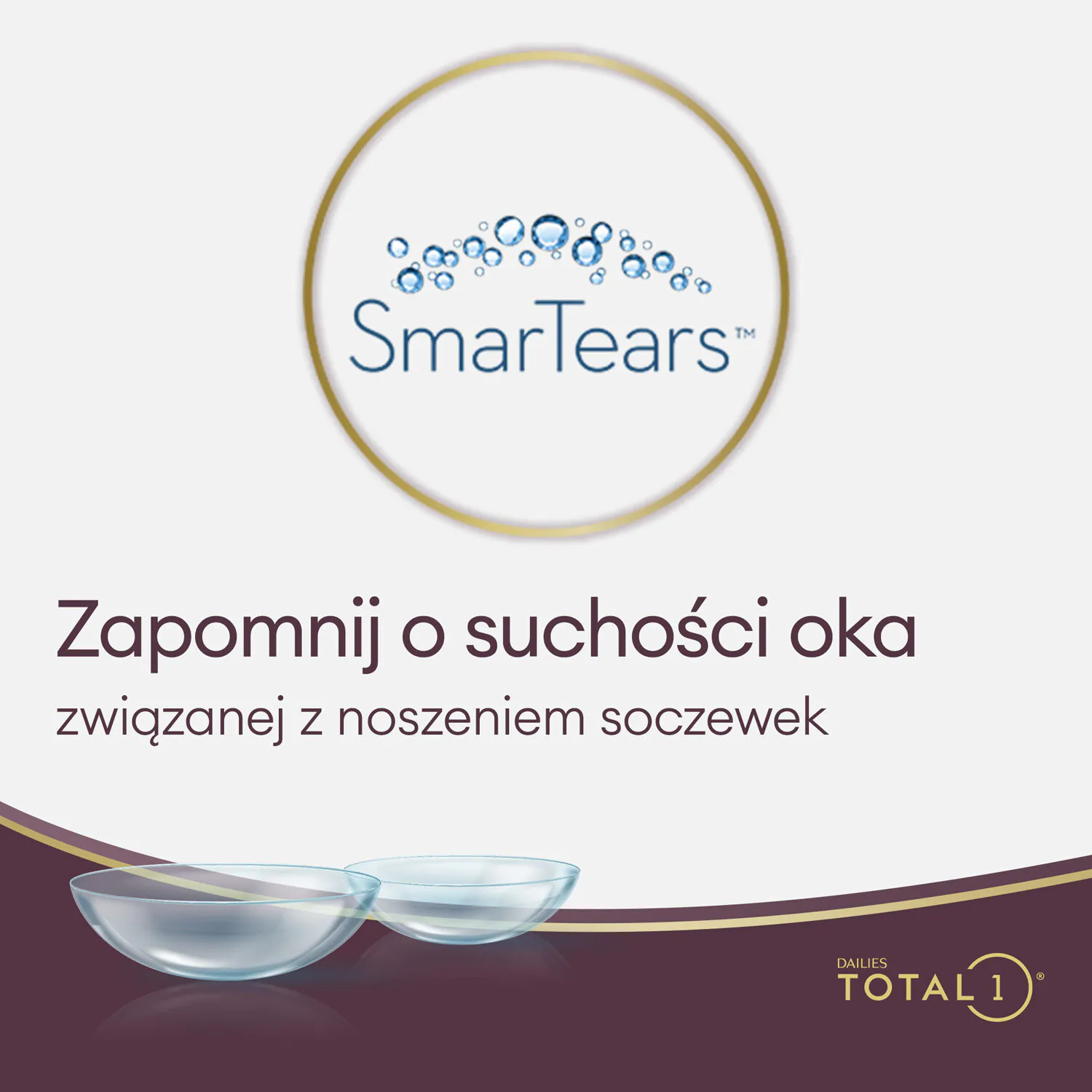 Dailies Total 1, Dnevne kontaktne leće za jednokratnu upotrebu, dioptrija -2.75