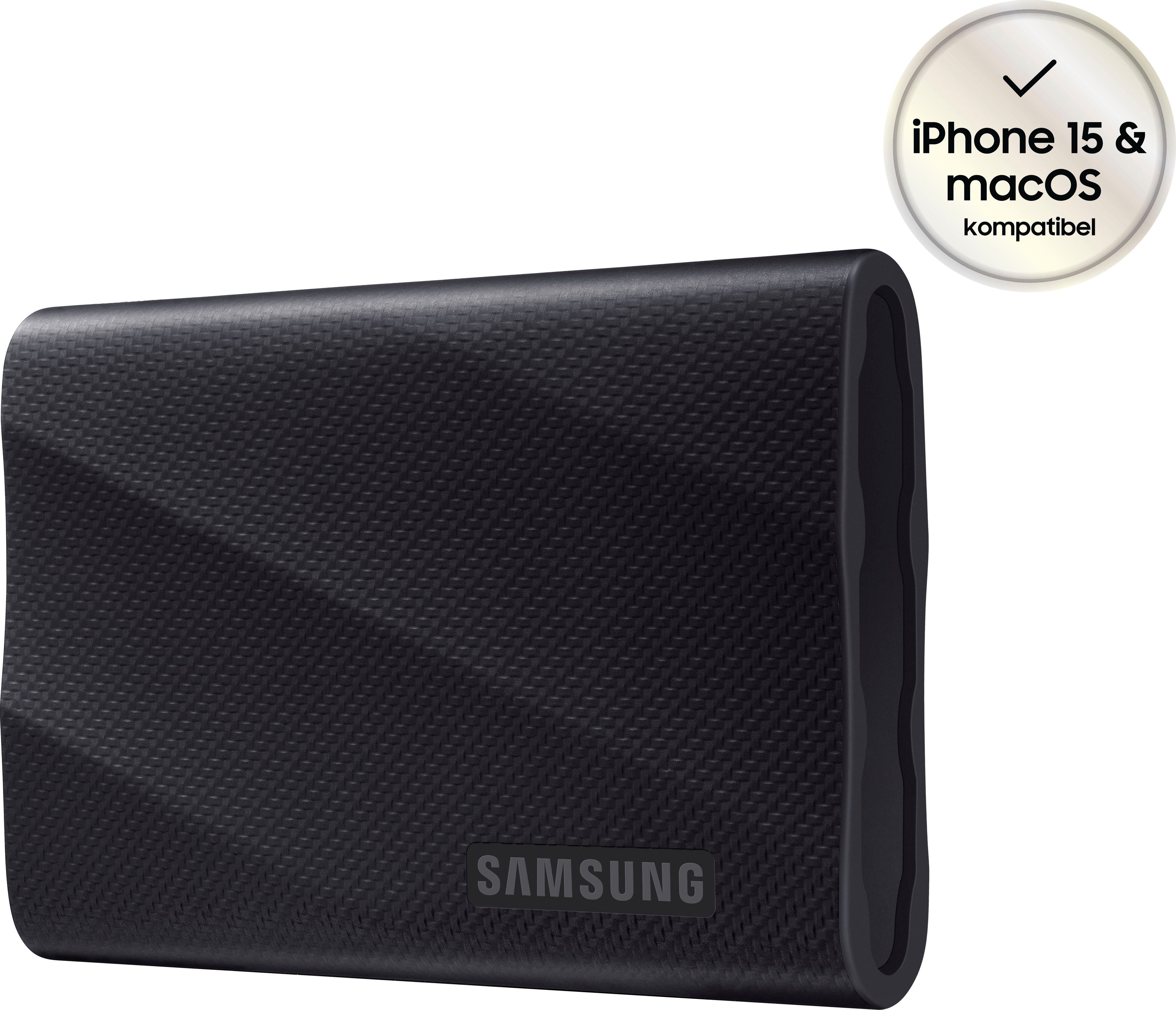 Samsung Portable SSD T9 externe SSD (1 TB) 2000 MB/S Lesegeschwindigkeit, 1950 MB/S Schreibgeschwindigkeit