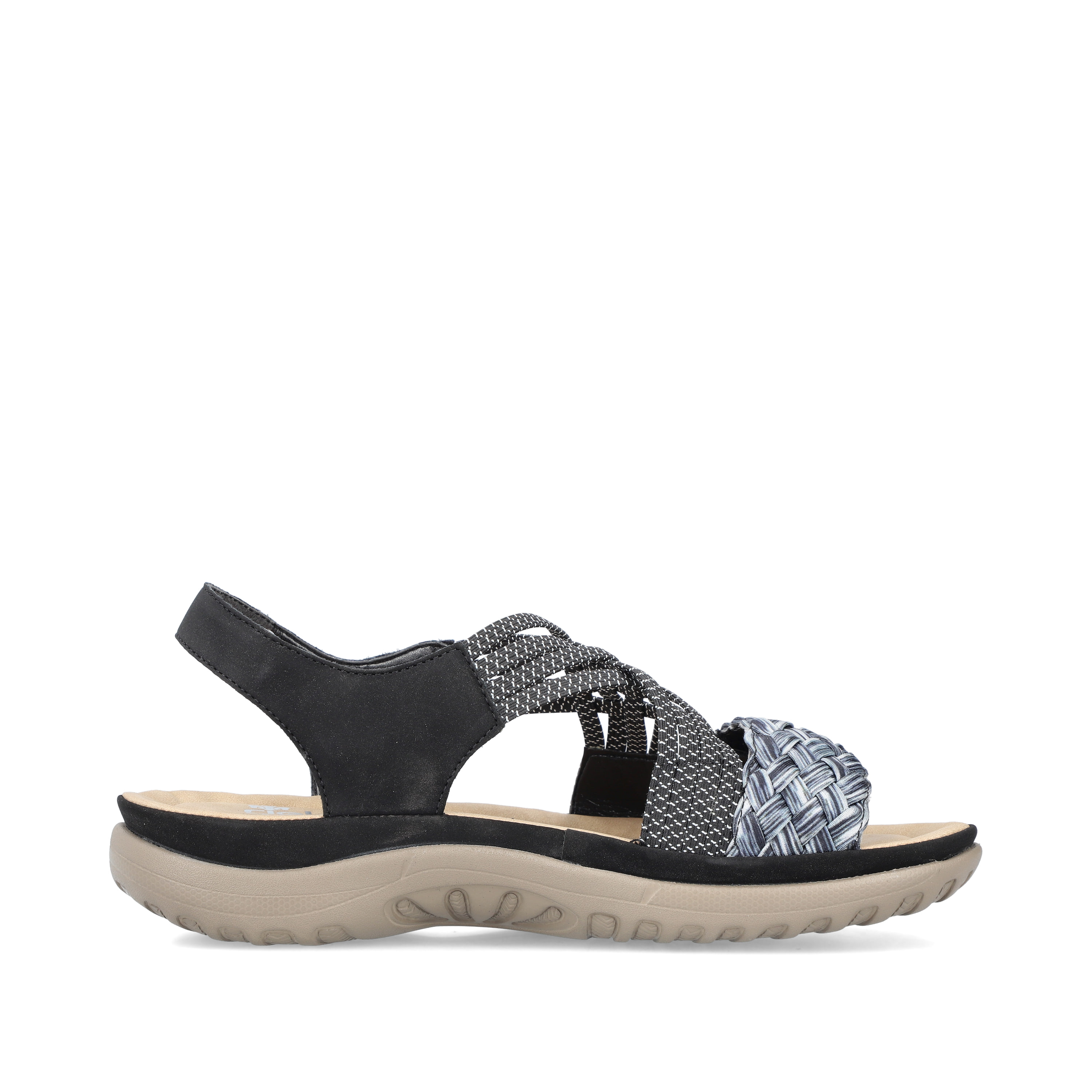 Rieker Damen Riemchensandalen nachtschwarz