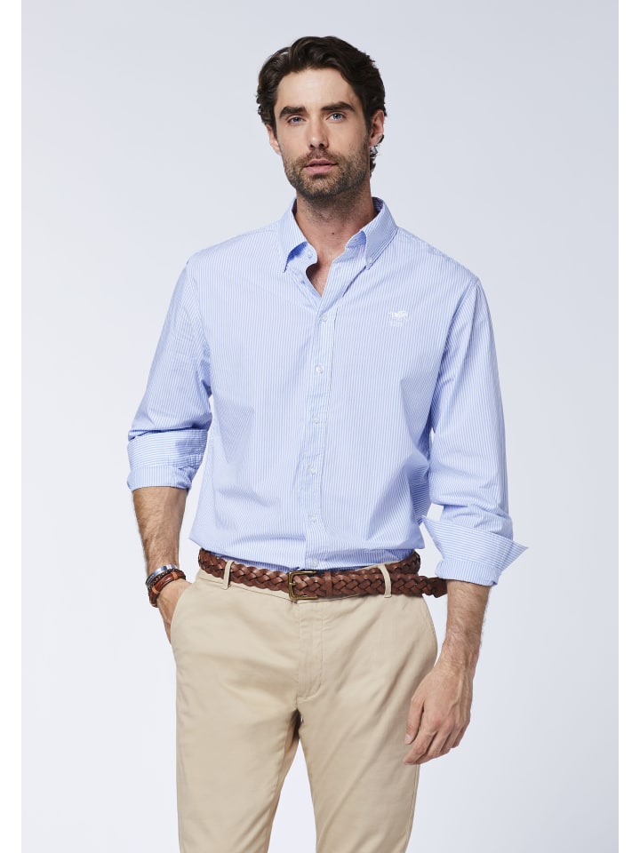 Polo Sylt Hemd in Blau günstig kaufen