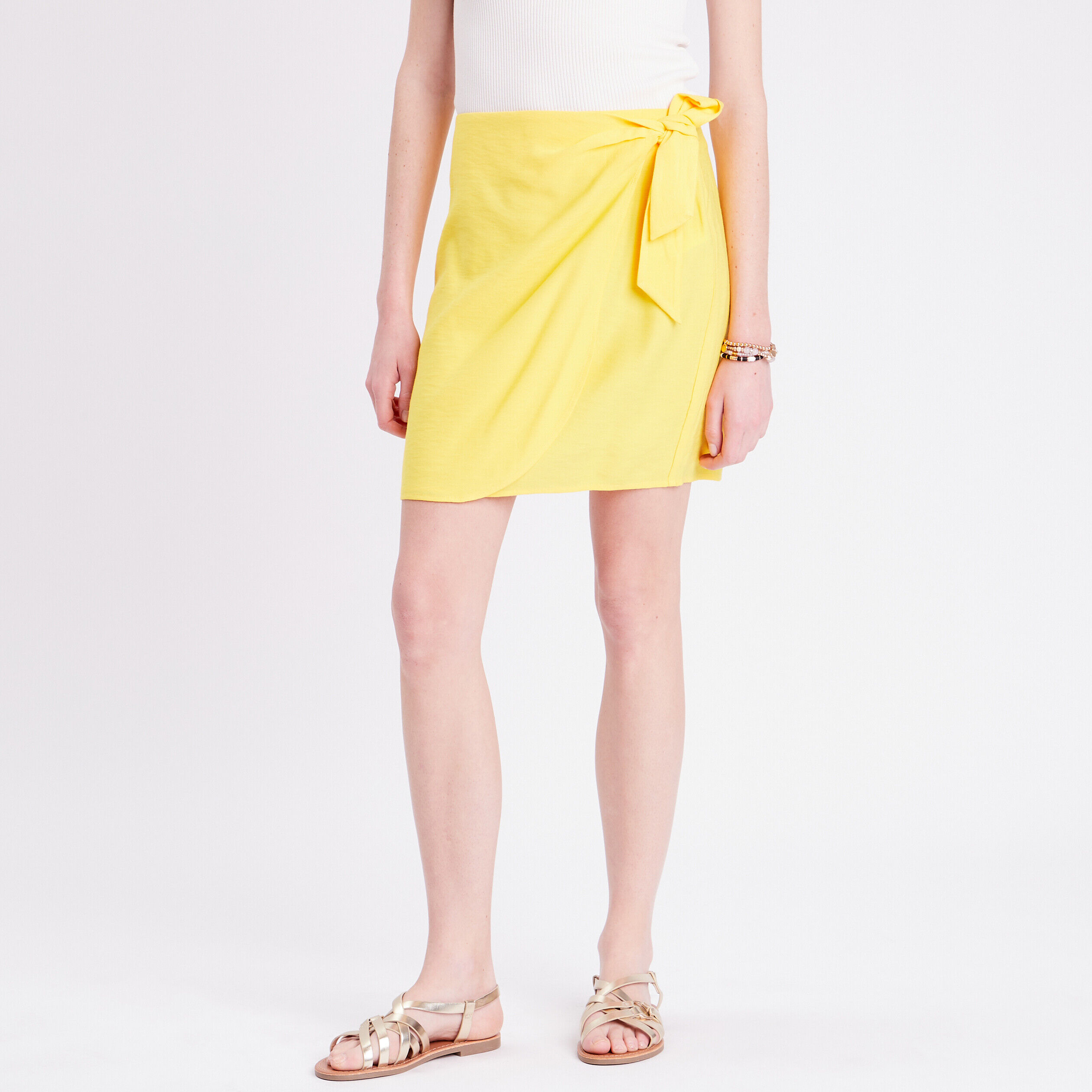 Jupe short jaune fluo femme | Cache Cache