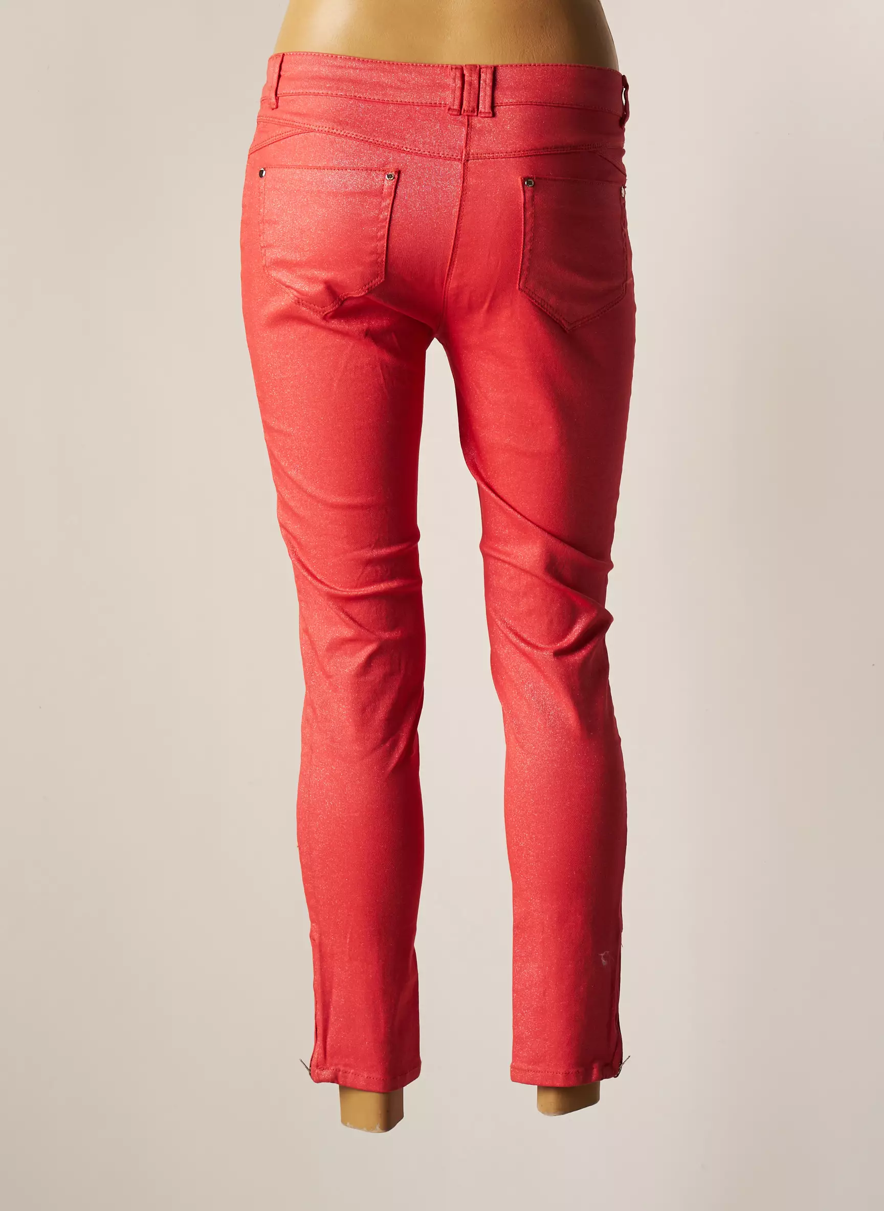 Patrice Breal Pantalon7 8 Femme couleur rose