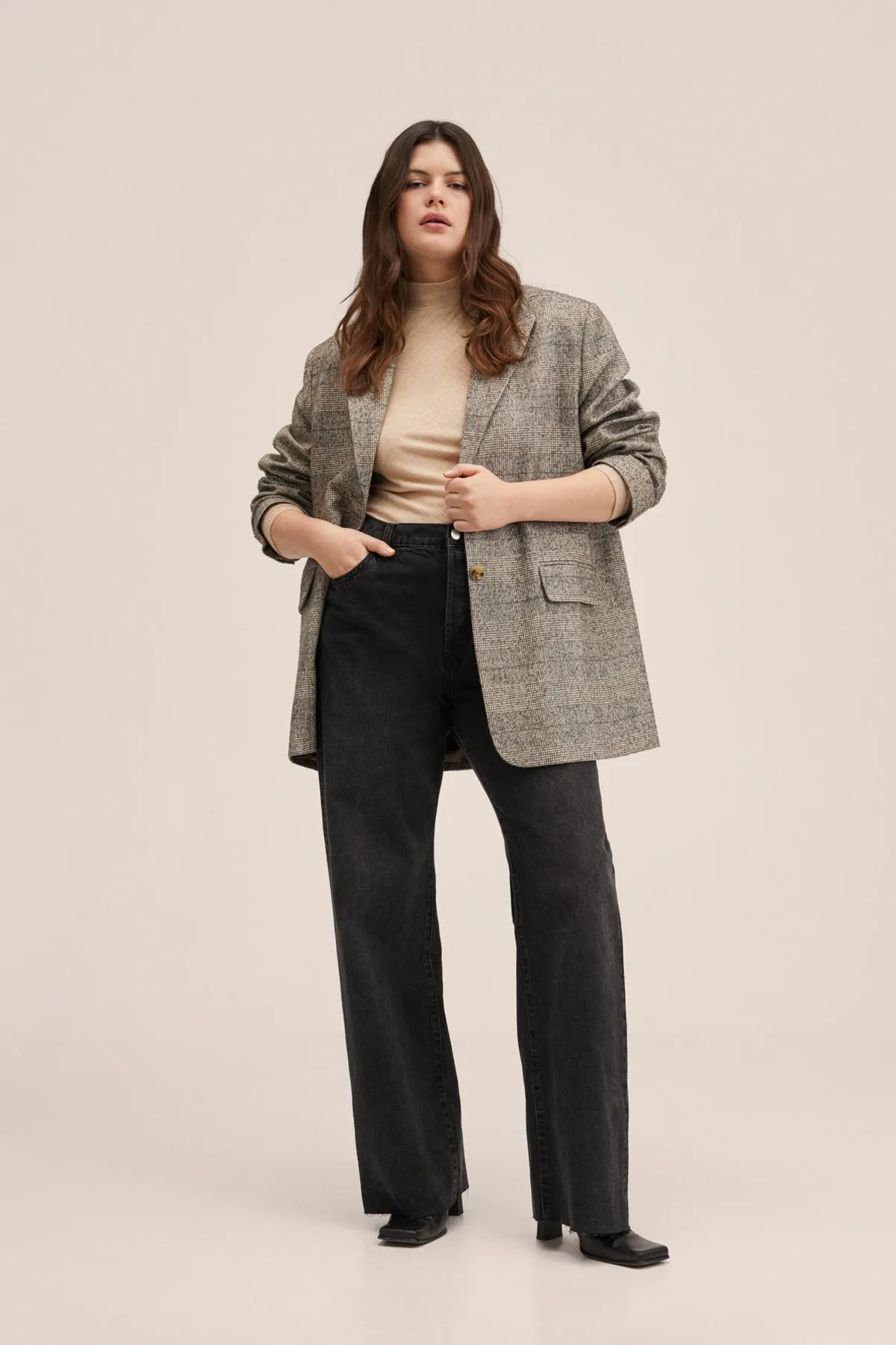 MANGO  27040172 Damen / Mädchen Schwarzer Denim