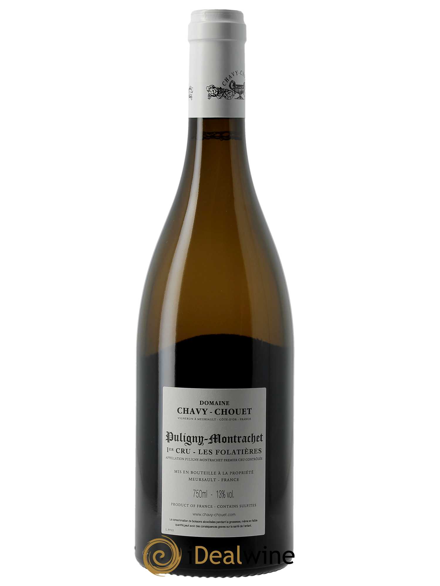Puligny-Montrachet 1er Cru Les Folatières Chavy-Chouet  2022 - Lot de 1 Bouteille